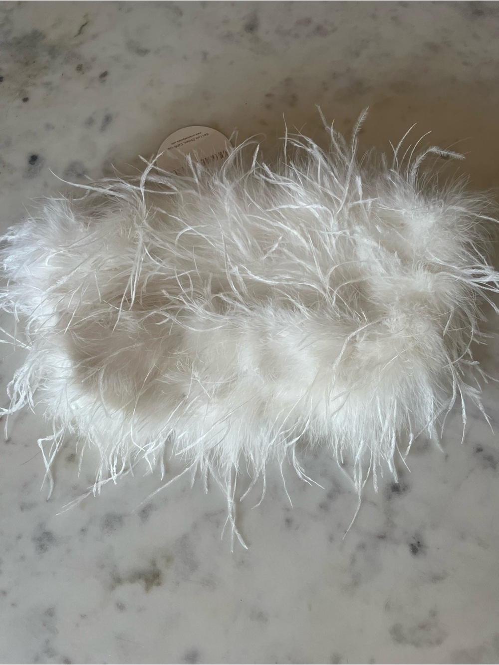 NWT Untamed Petals White Feather Top